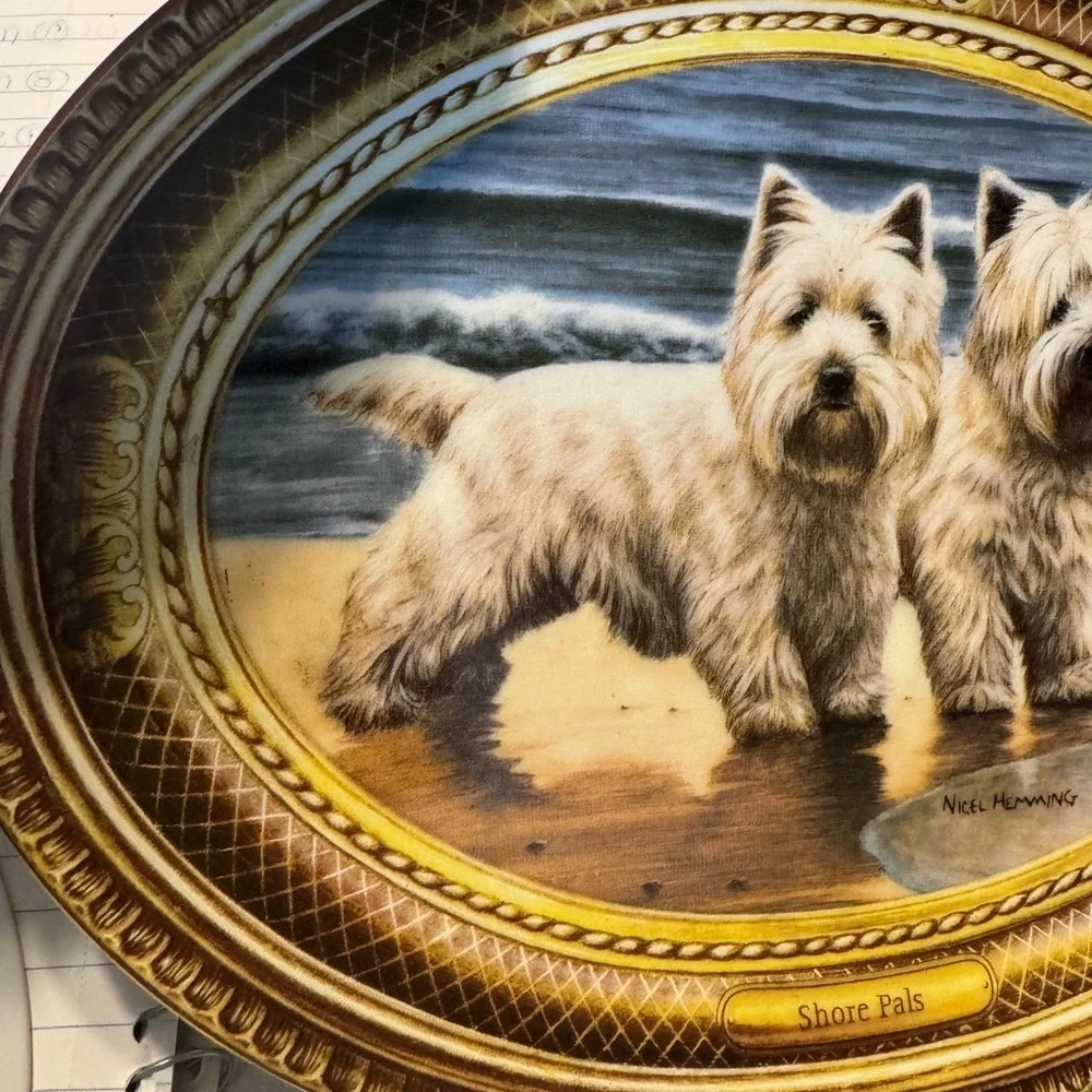 The Franklin Mint Plate “Shore Pals”by Nigel Hemming Limited Edition EUC